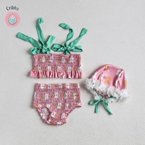 Floral Infant One-Piece Swimwear Set