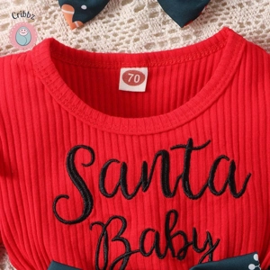 Infant Christmas Snowflake Dress with Headwear