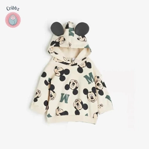 Cute Minnie Mouse Autumn Hoodie for Kids