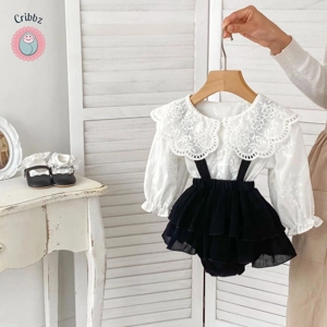 Princess Lace Blouse Bodysuit Set
