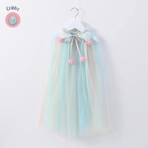 Elegant Tulle Cloak for Kids Costumes