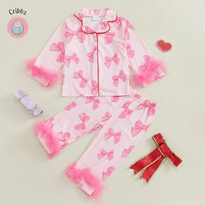 Baby Girl Long Sleeve Pajama Set title=