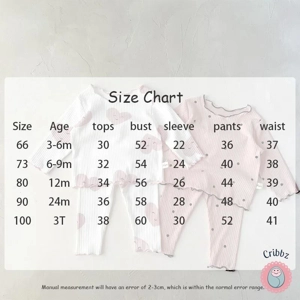 Spring Dot Print Baby Pajama Set