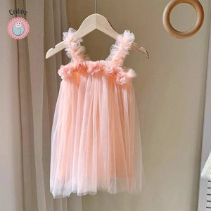 Summer Floral Tutu Dress for Girls
