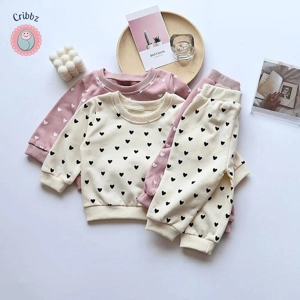Full Heart Baby Hoodie Set