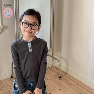 Girls Long Sleeve Lace Bottoming Shirt