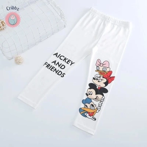 Disney Cartoon Girls Cotton Leggings Pants