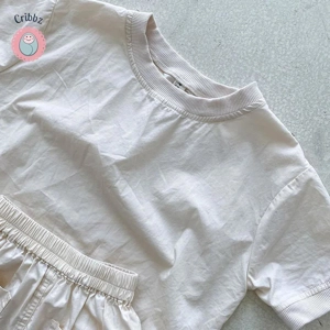 Childrens Cotton Short Sleeve Shorts Set