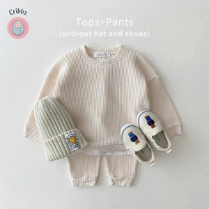 Waffle Cotton Baby Boy Outfit