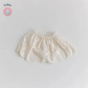 Sweet Lace Embroidered Baby Girl Skirt
