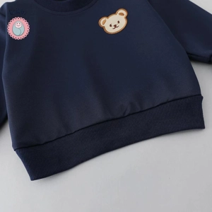 Childrens Bear Head Long Sleeve Set