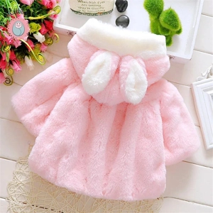 Cute Winter Rabbit Ear Jacket for Babies
