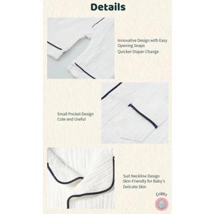 Organic Cotton Baby Sleepwear Romper Jumpsuit