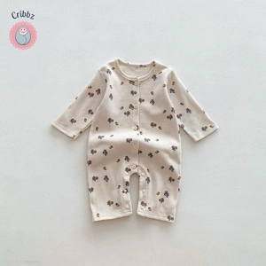 Soft Waffle Baby Sleepsuit Set