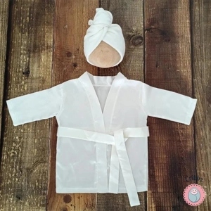 Newborn Photography Silk Bathrobe Set