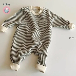MILANCEL Striped Baby Romper - Infant Playsuit