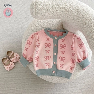Autumn Knitted Bodysuit for Baby Girls