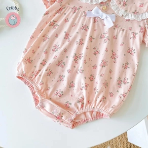 Floral Cotton Bodysuits for Baby Girls