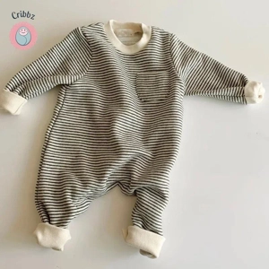 MILANCEL Striped Baby Romper - Infant Playsuit