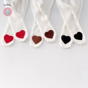 Red Heart Striped Baby Leggings