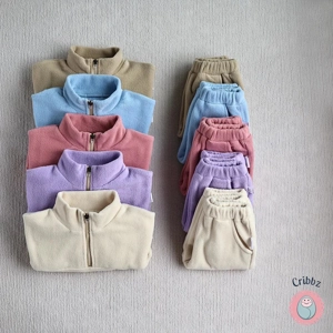 Baby Fleece Sports Suit with Hoodie