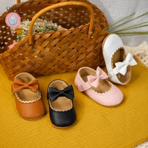 Baby Girl Bow Crib Shoes
