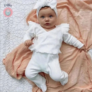 Soft Knitted Pajama Set for Newborns