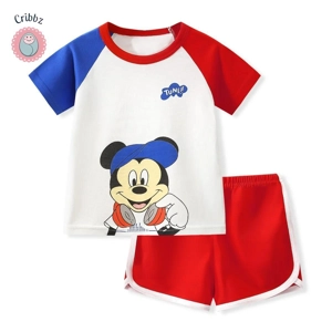 Mickey Mouse Cotton Kids Tracksuit Set
