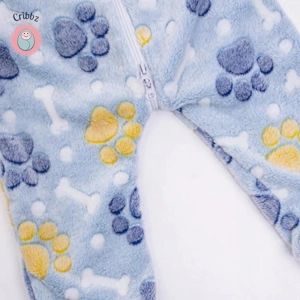 Cozy Coral Velvet Baby Pajamas Set