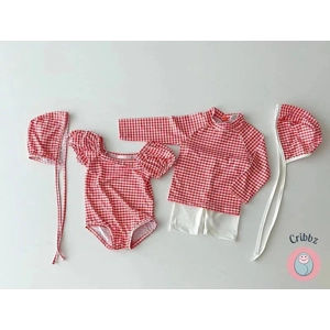 Girls Heart Print One Piece Swimsuit