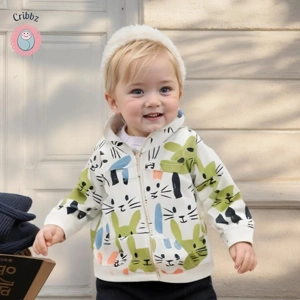Autumn Bunny Hooded Baby Coat