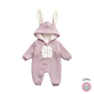 Warm Hooded Animal Baby Romper