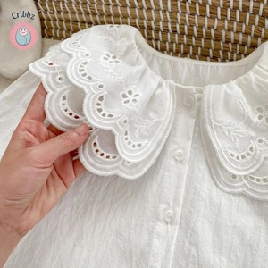 Sweet Lace Collar Blouse for Baby Girls
