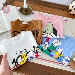 Brown Mickey Cartoon Kids T-shirt