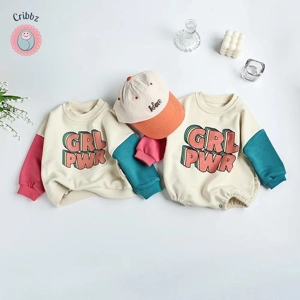 Baby Girl Letter Print Hoodie Sweatshirt
