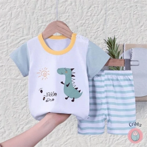 Cotton Dinosaur Kids Pajama Set