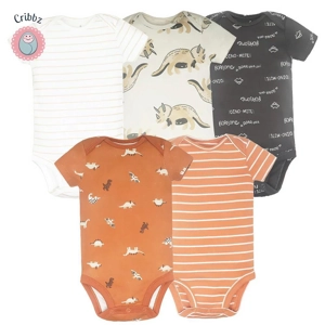 Soft Cotton Newborn Baby Bodysuit Set