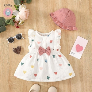 Newborn Baby Girl Summer Dress Set