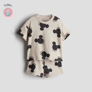 Disney Cartoon Girls Summer Tracksuit Set