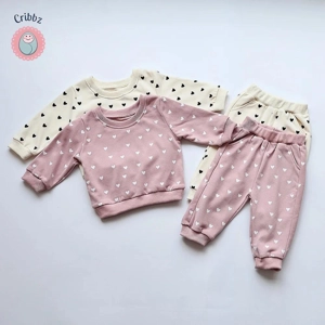 Full Heart Baby Hoodie Set