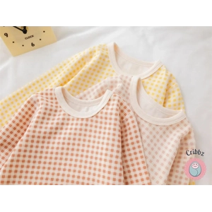 Cribbz Toddler Plaid Bodysuit & Pants Sleep Set