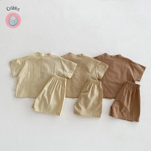 Casual Boys Short Sleeve Clothing Set