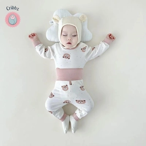 MILANCEL Cartoon Printed Baby Pajamas Set