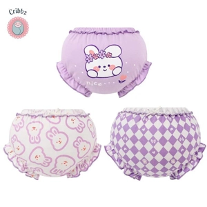3-Piece Cotton Baby Girl Underwear Set