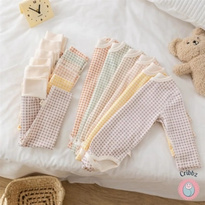 Cribbz Toddler Plaid Bodysuit & Pants Sleep Set