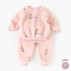 Cute Fleece Winter Outfit Set for Kids
