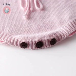 Spring Heart Knitted Jumpsuit for Infants