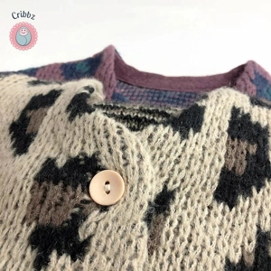 Leopard Print Knit Cardigan for Kids