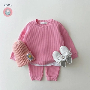 Waffle Cotton Baby Boy Outfit