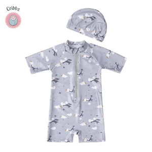 UV Protection One-Piece Swimsuit for Kids